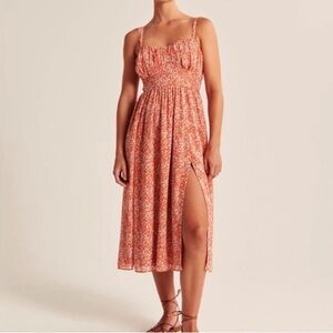 Abercrombie & Fitch Floral Midi Dress
